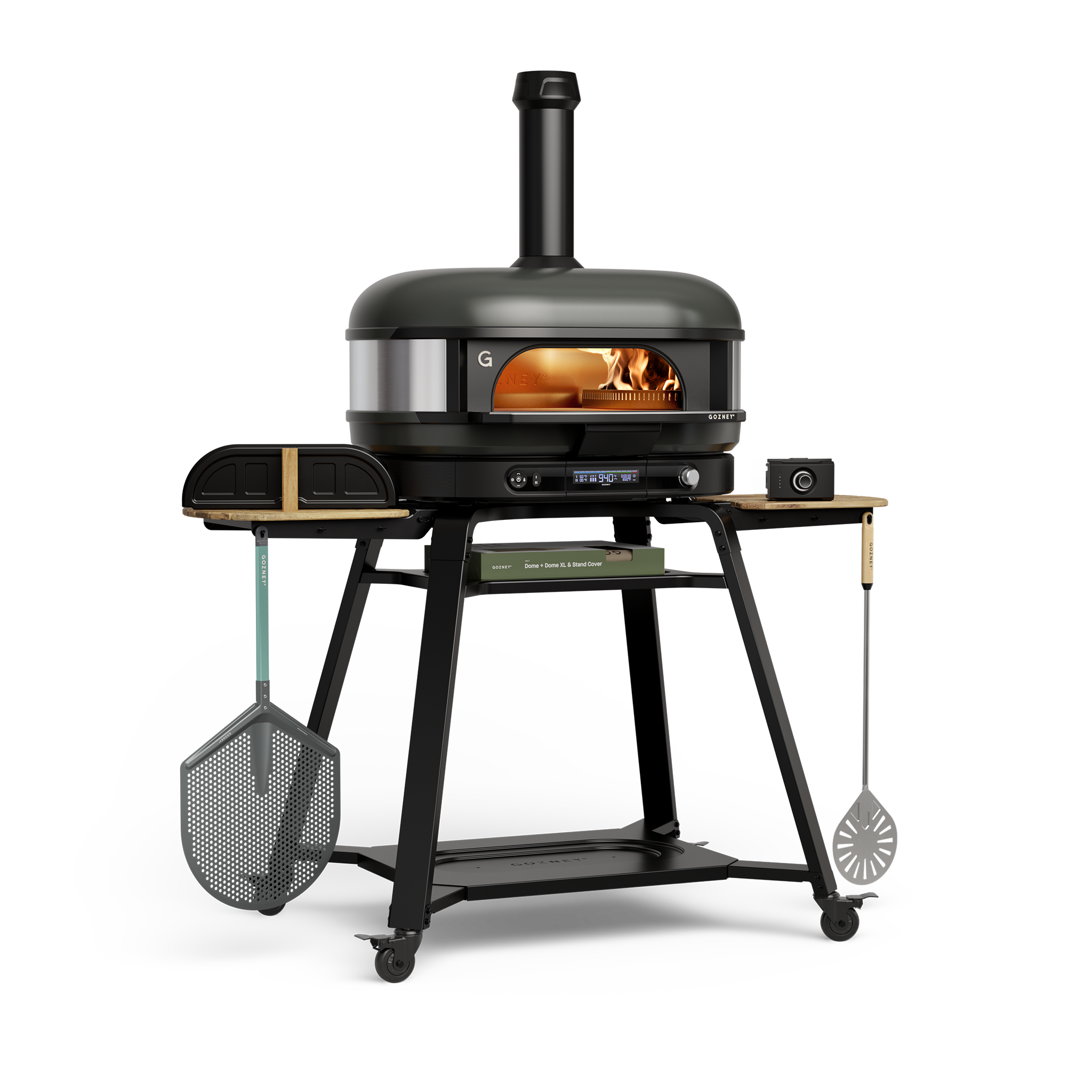 Gozney_Dome-Gen-2_XL_Bundle_Stand_Peels_Cover_Door_Mantel_FAM_3-4_Left_Off-Black.png